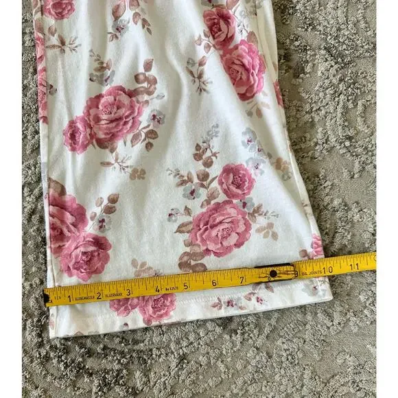 Laura Ashley Floral Pink Longsleeve Pajama Set Sz. Large - Picture 10 of 13